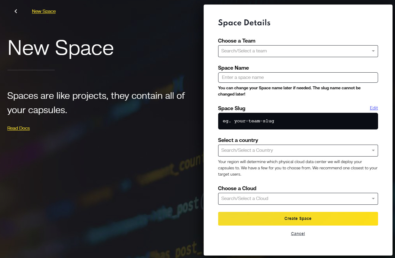 Developing performance-optimized spaces for MERN in Code Capsules