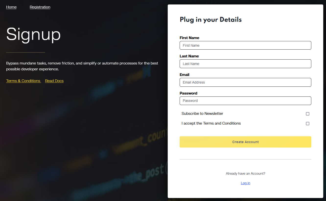 Optimizing account setup for MERN stack on Code Capsules
