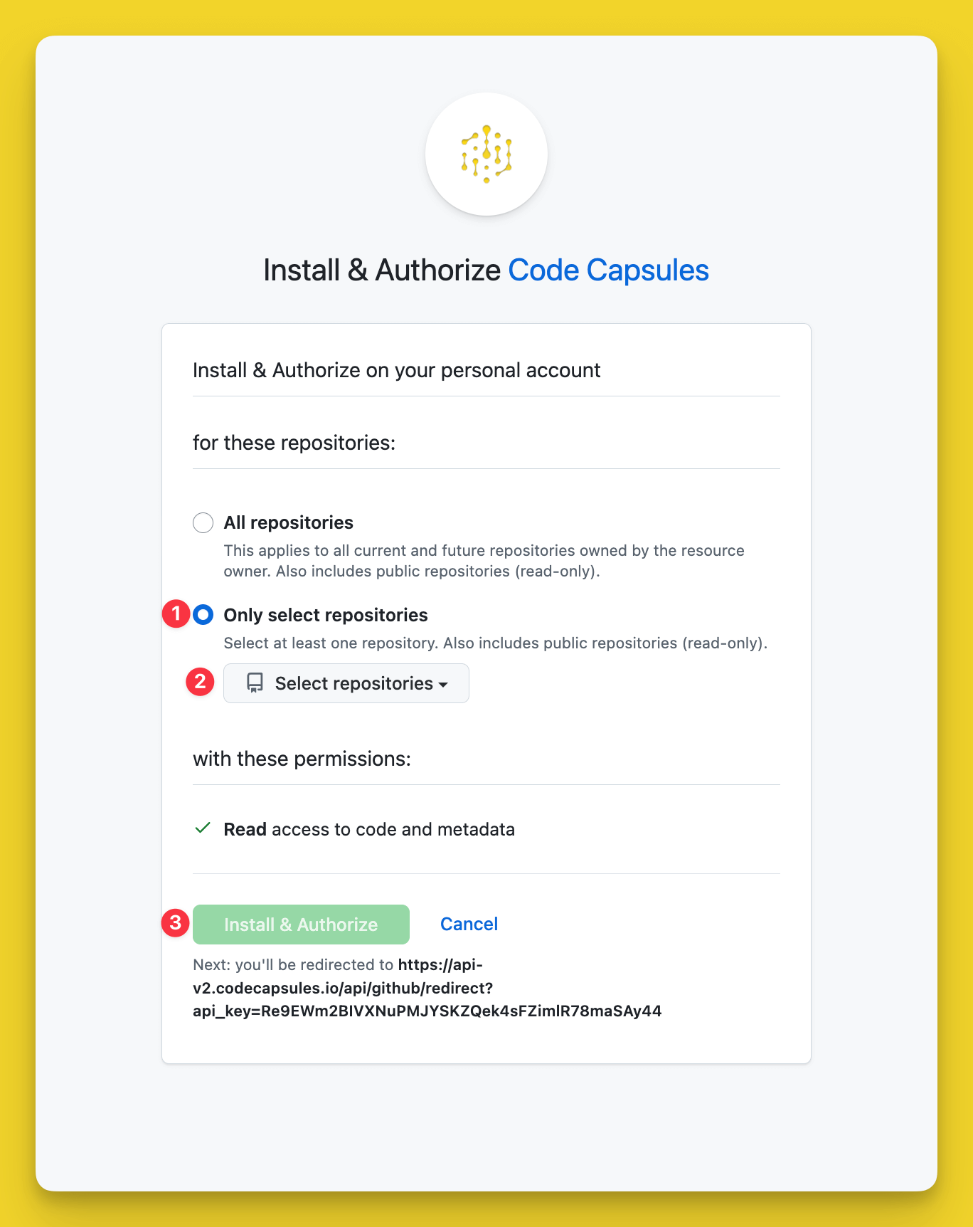 Install & authorize github