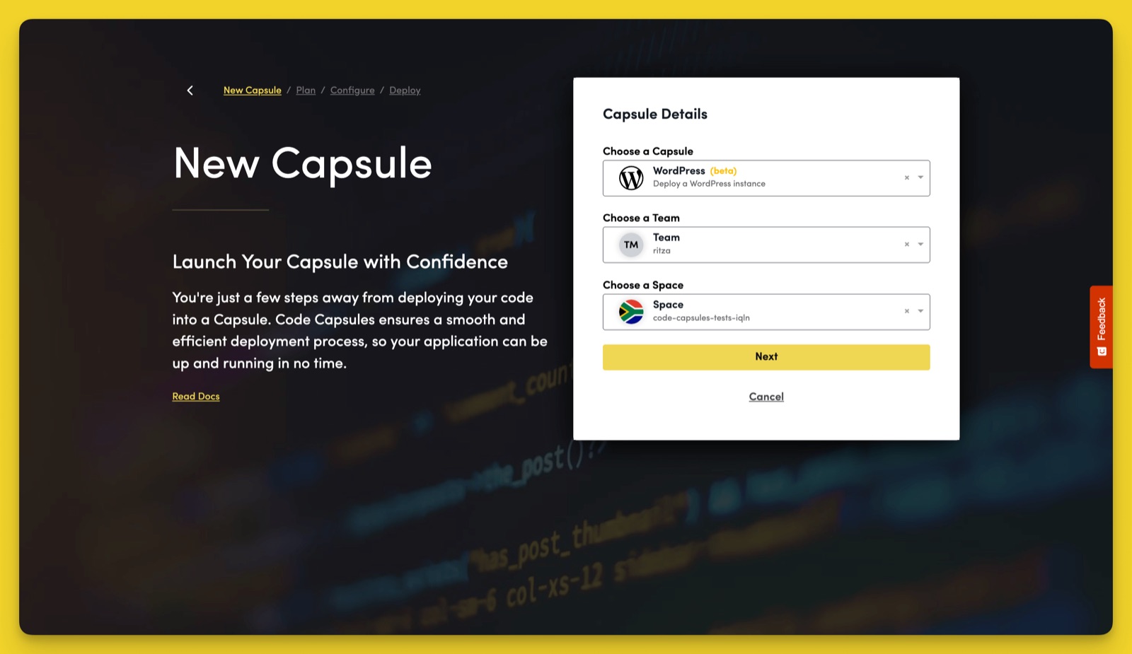 Choose a Capsule Type